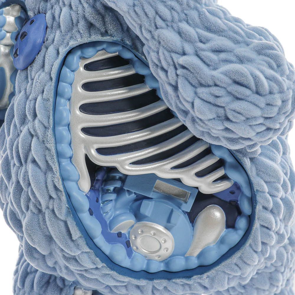 2025 CON EXCLUSIVE: Sesame Street - Kaiju Anatomy Cookie Monster 8" Flocked Vinyl Art Figure - Blue Pearl Edition (Limited Edition of 200) - Image 12