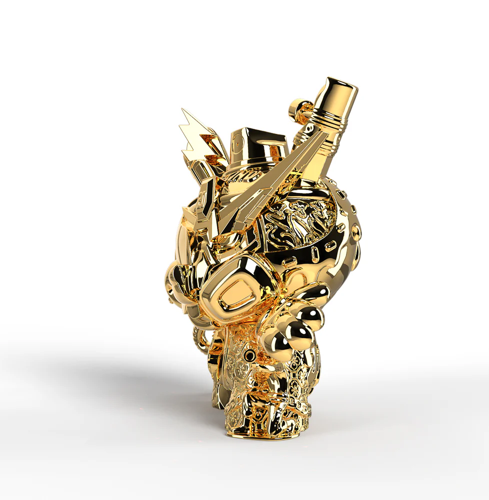 DCON 2024: 20th Anniversary Still Life Dunny 8" Art Figure by Tristan Eaton - Montana Gold Edition (Limited Edition of 300) - Image 3