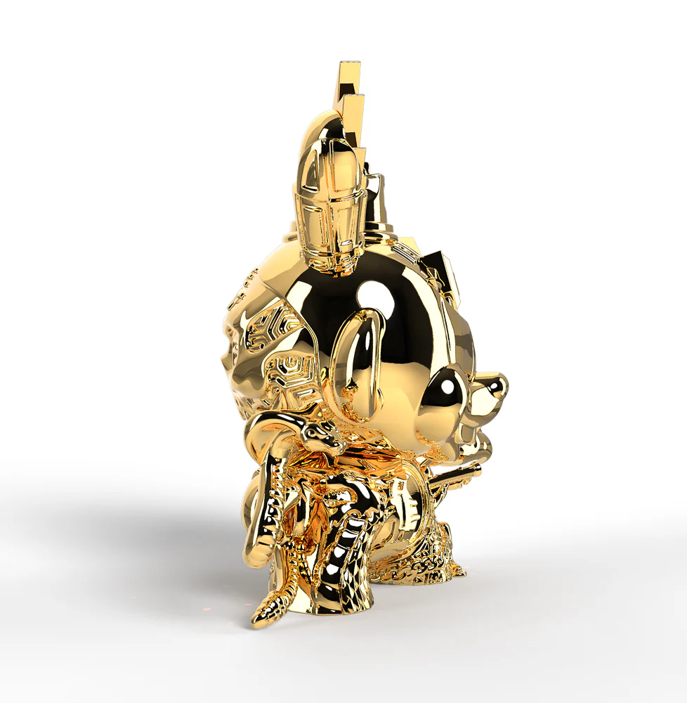 DCON 2024: 20th Anniversary Still Life Dunny 8" Art Figure by Tristan Eaton - Montana Gold Edition (Limited Edition of 300) - Image 8