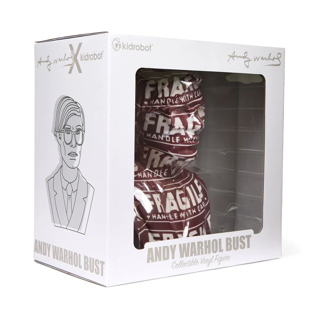 Andy Warhol 12" Bust Vinyl Art Sculpture - Fragile Edition - Limited Edition of 200 - SOLD OUT - Image 11