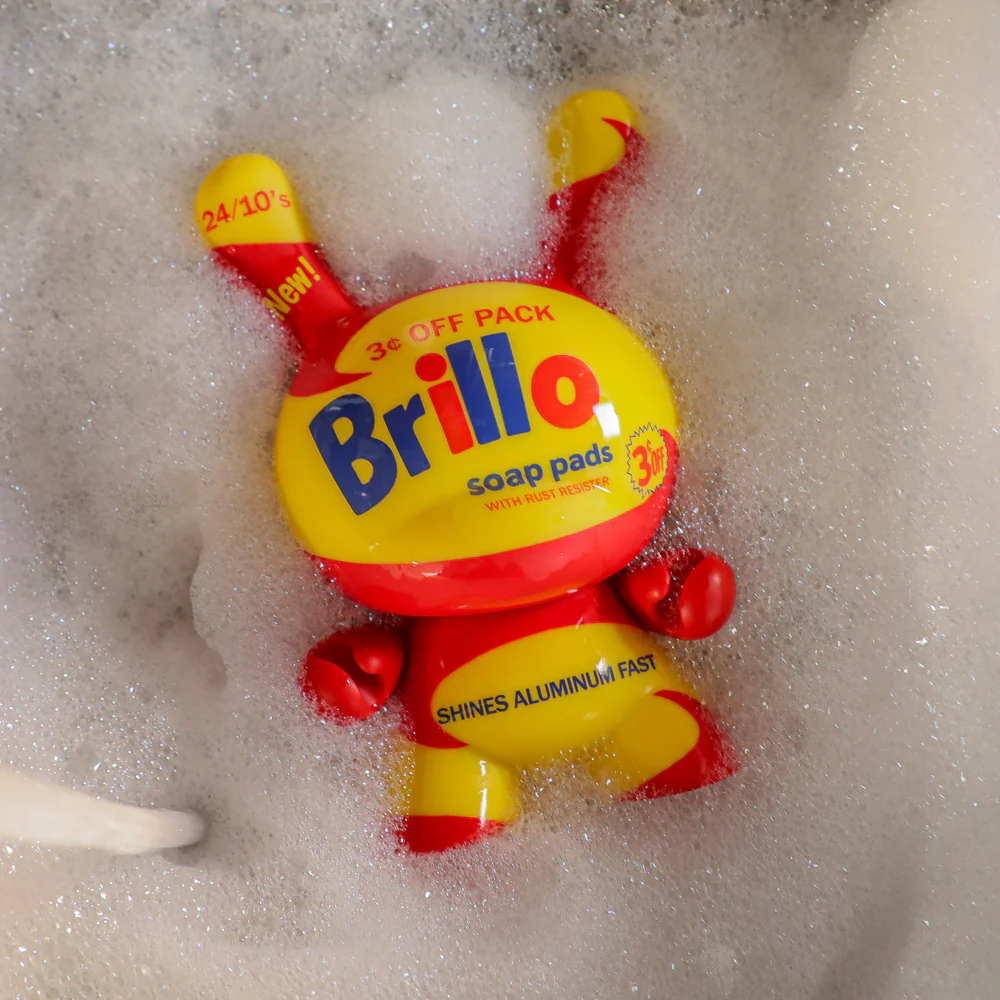 Andy Warhol 8" Masterpiece Vinyl Yellow Brillo Box Dunny - Limited Edition of 300 - SOLD OUT - Image 3
