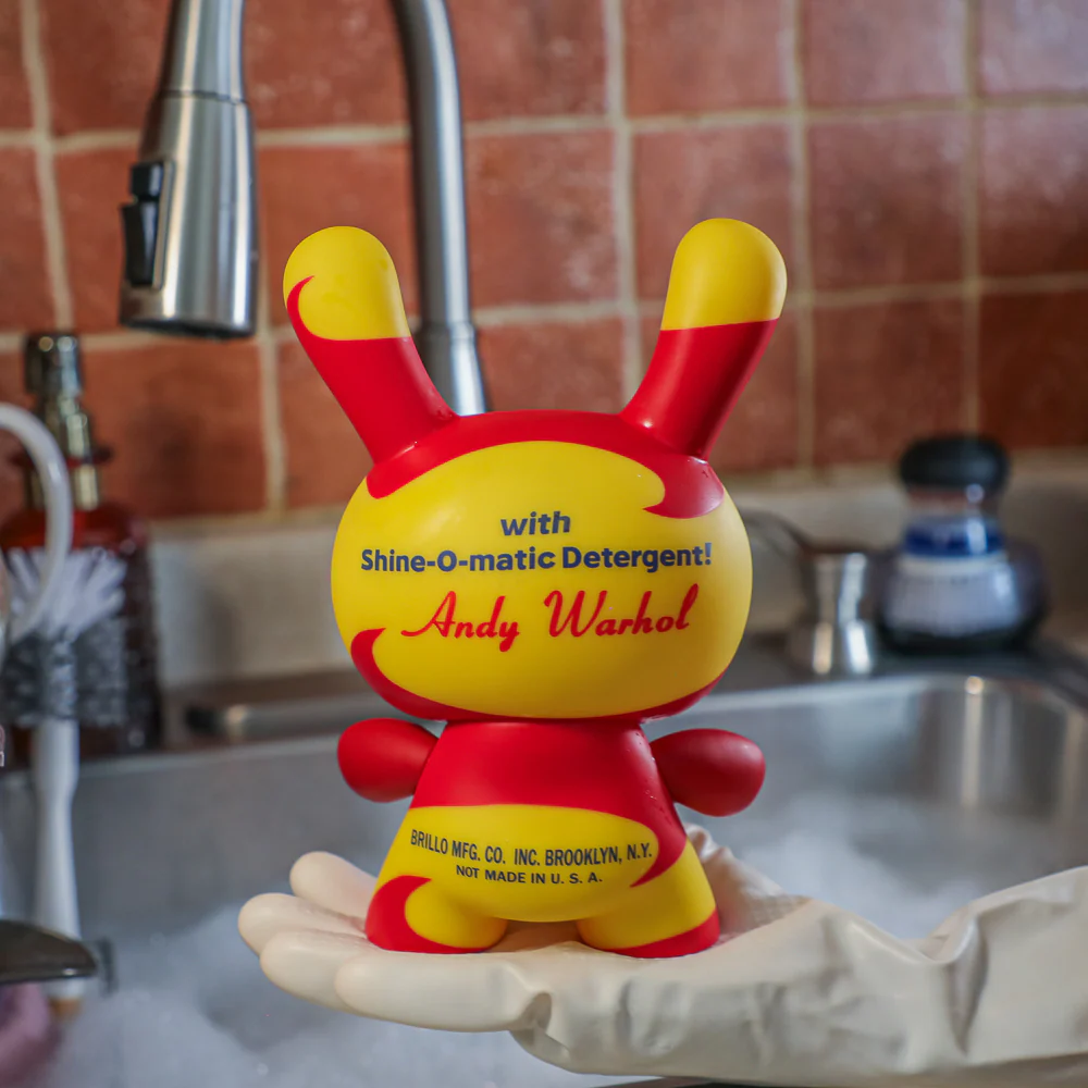 Andy Warhol 8" Masterpiece Vinyl Yellow Brillo Box Dunny - Limited Edition of 300 - SOLD OUT - Image 5