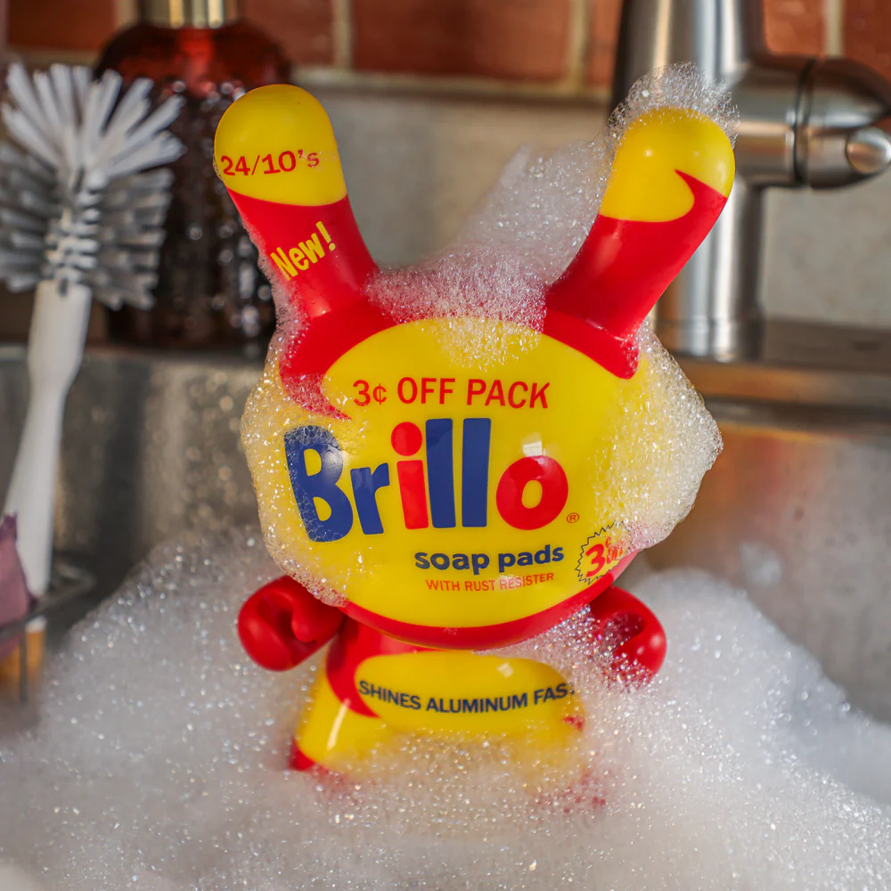 Andy Warhol 8" Masterpiece Vinyl Yellow Brillo Box Dunny - Limited Edition of 300 - SOLD OUT - Image 6
