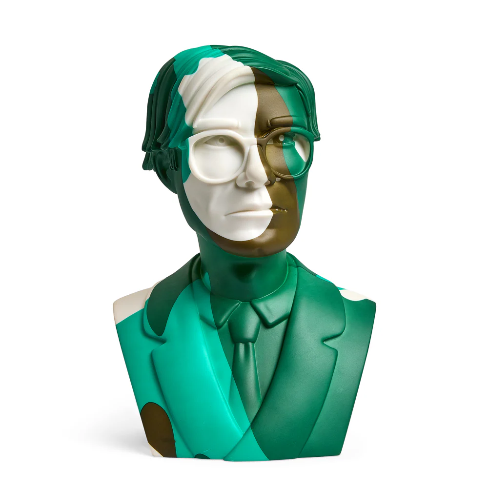 Andy Warhol 12" The Bust Vinyl Art Sculpture - Green Camouflauge Edition (Limited Edition of 200) - SOLD OUT