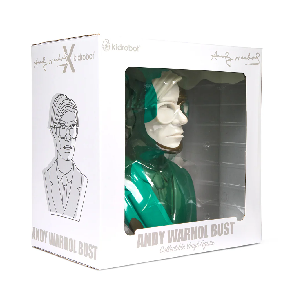 Andy Warhol 12" The Bust Vinyl Art Sculpture - Green Camouflauge Edition (Limited Edition of 200) - SOLD OUT - Image 11