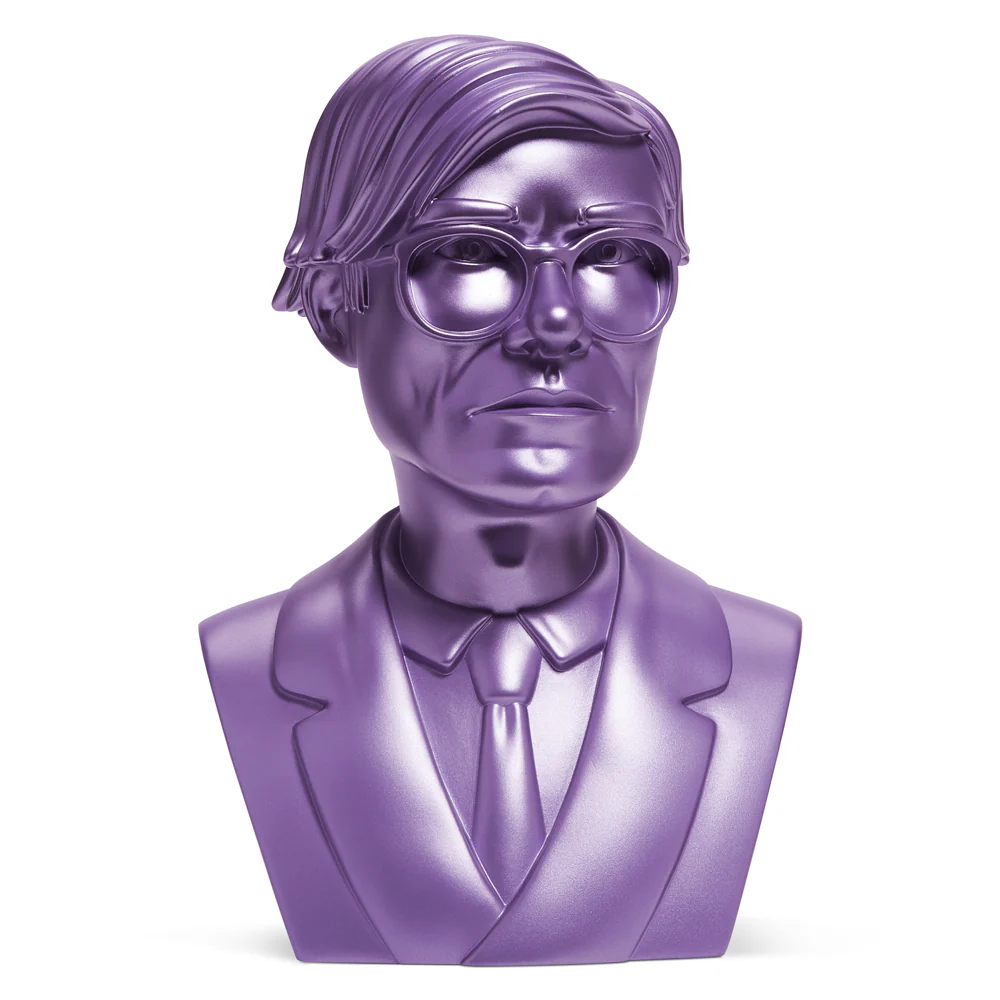 Andy Warhol 12" The Bust Vinyl Art Sculpture - Lavender Edition (2022 Con Exclusive) - SOLD OUT