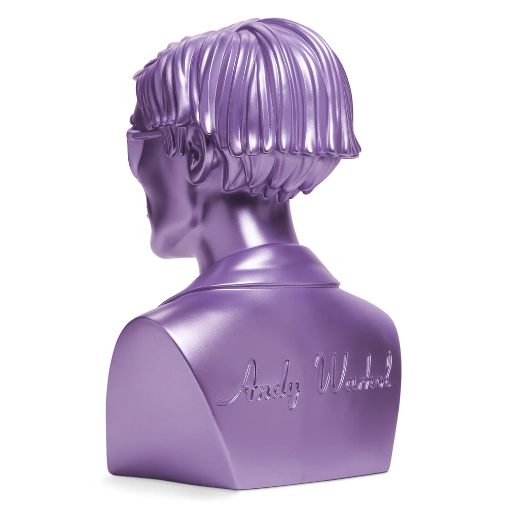 Andy Warhol 12" The Bust Vinyl Art Sculpture - Lavender Edition (2022 Con Exclusive) - SOLD OUT - Image 4