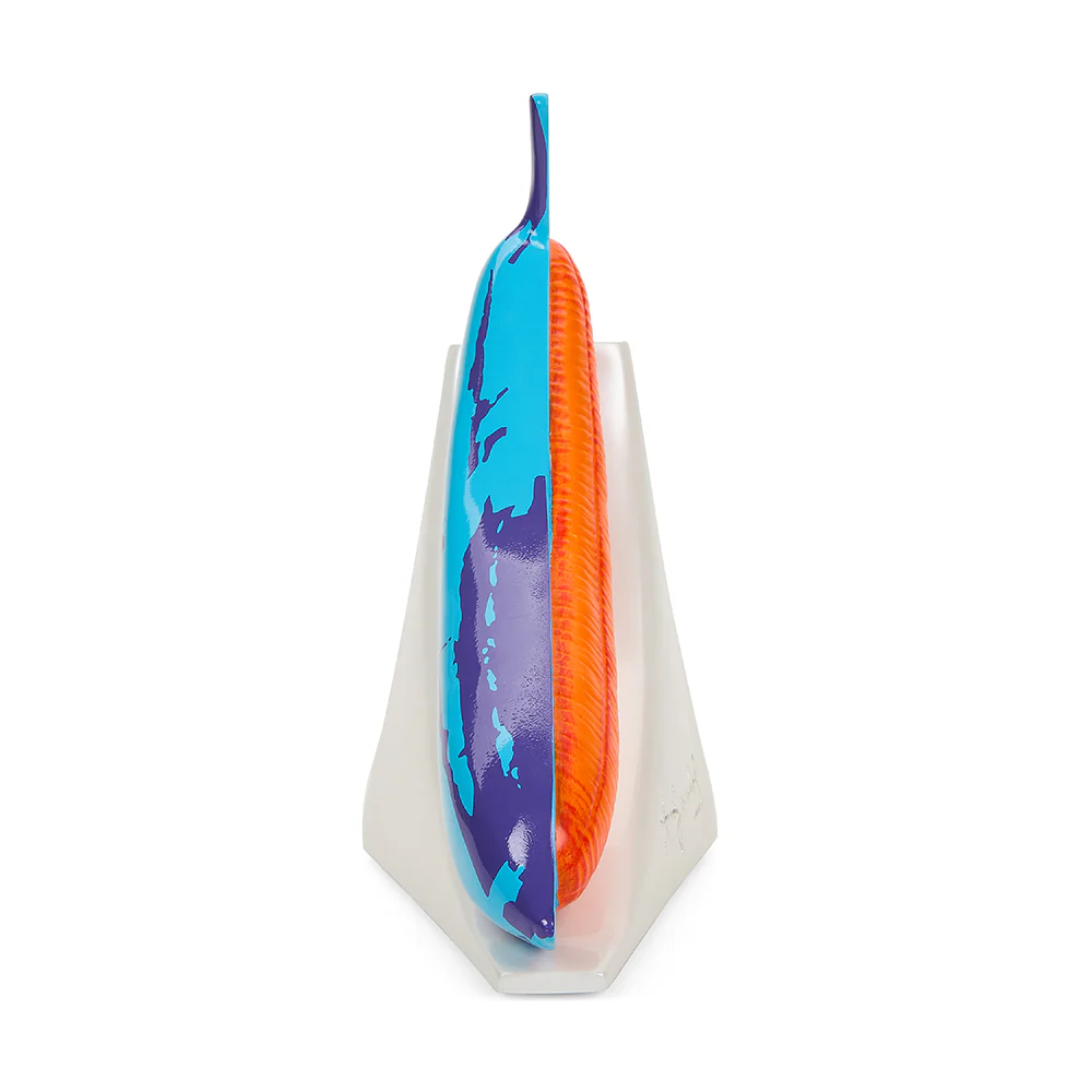 Andy Warhol 10” Lustre Gloss Resin Bookends - Blue Banana - SOLD OUT - Image 13
