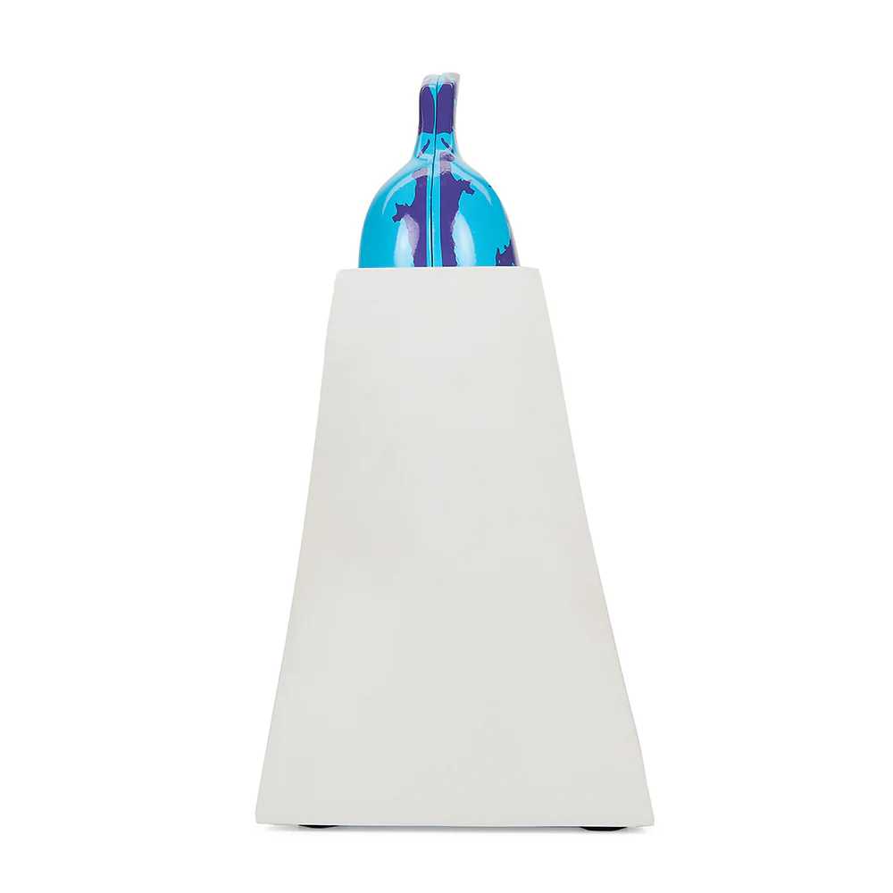 Andy Warhol 10” Lustre Gloss Resin Bookends - Blue Banana - SOLD OUT - Image 8