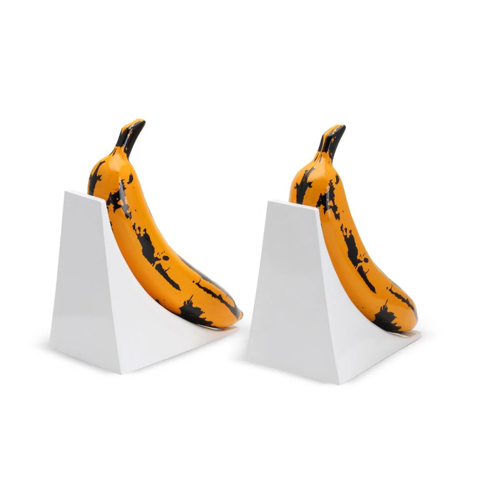 Kidrobot x Andy Warhol Resin Banana Bookends - Yellow Edition - SOLD OUT - Image 7