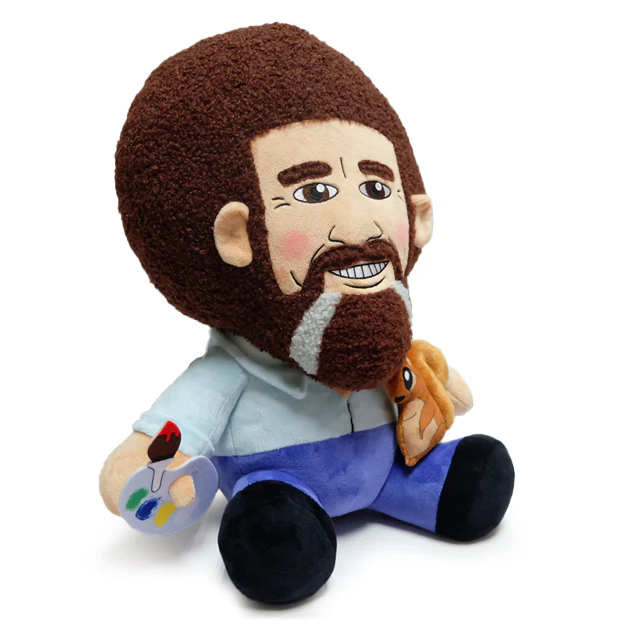 Bob Ross with Peapod the Squirrel HugMe Plush - Image 3