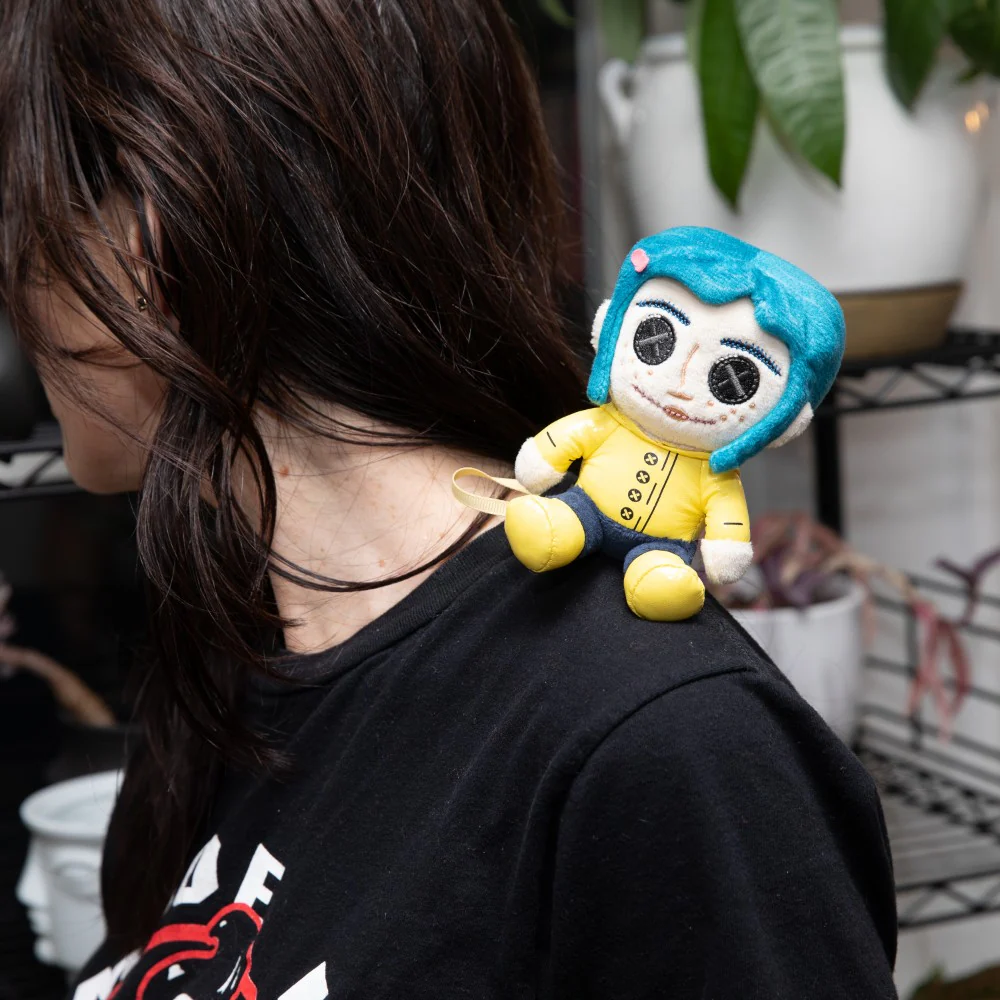 Coraline with Button Eyes Plush Shoulder Phunny - Image 11