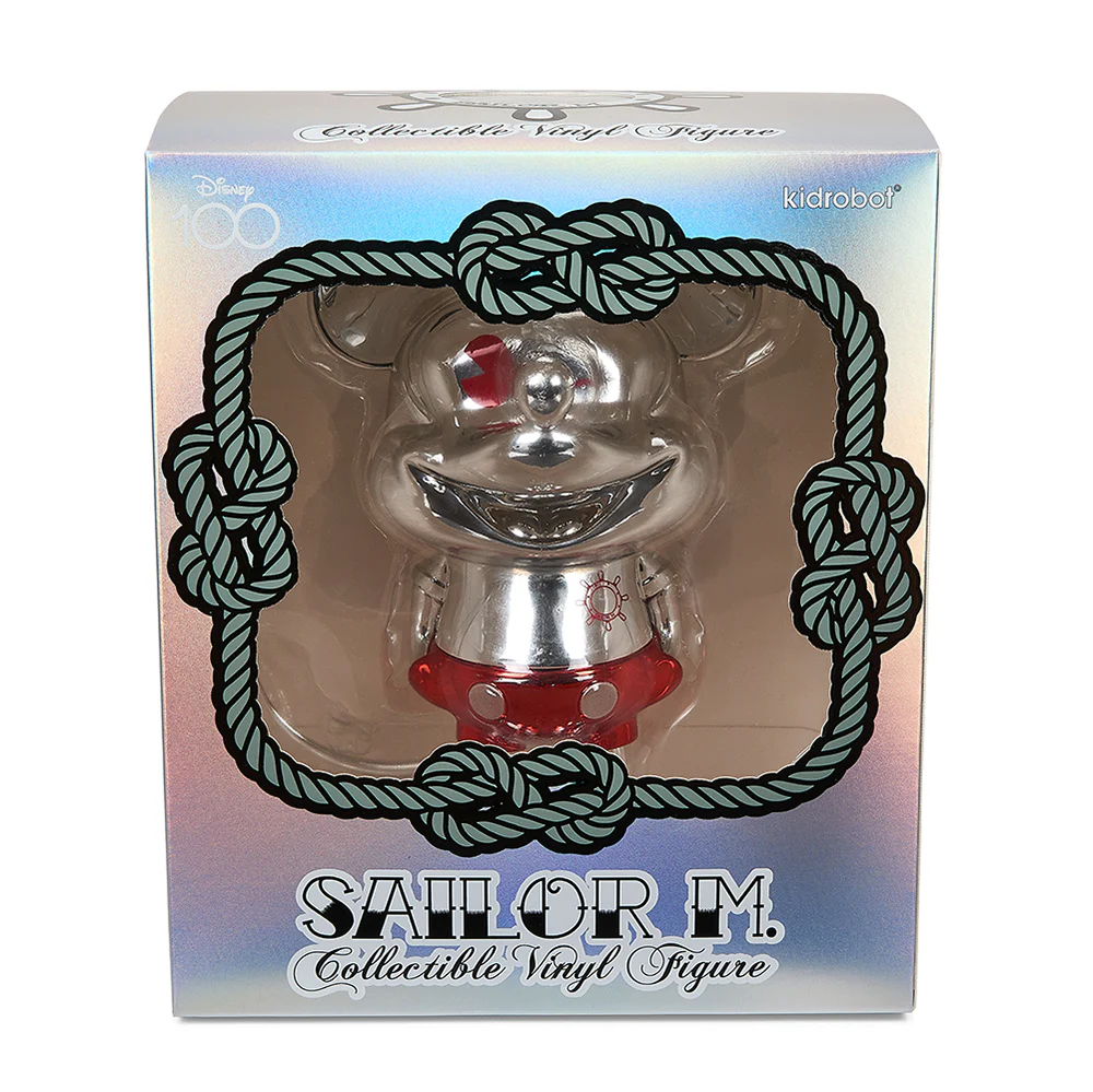 D100 Mickey Mouse Sailor M. 8" Collectible Vinyl Figure by Pasa - Disney 100 Edition (Limited Edition of 500) - Image 9