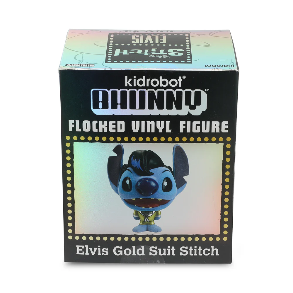 Disney Stitch - Gold Suit Elvis Bhunny 4” Flocked Vinyl Figure - Image 11
