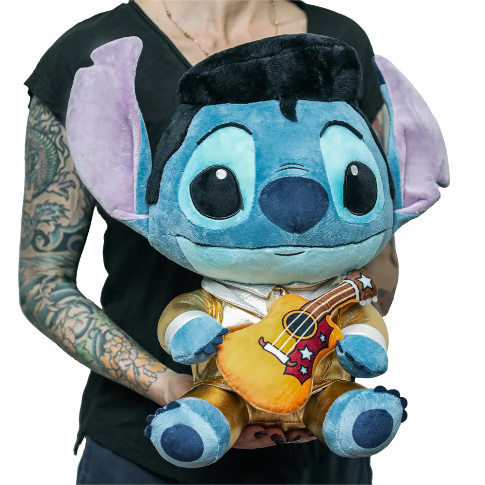 Disney Stitch - Gold Suit Elvis HugMe Plush with Shake Action - Image 3