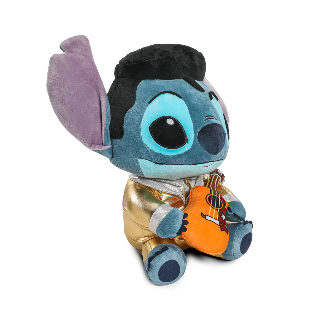 Disney Stitch - Gold Suit Elvis HugMe Plush with Shake Action - Image 4