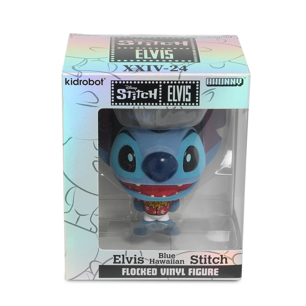 Disney Stitch - Hawaiian Elvis Bhunny 4” Flocked Vinyl Figure - Image 7