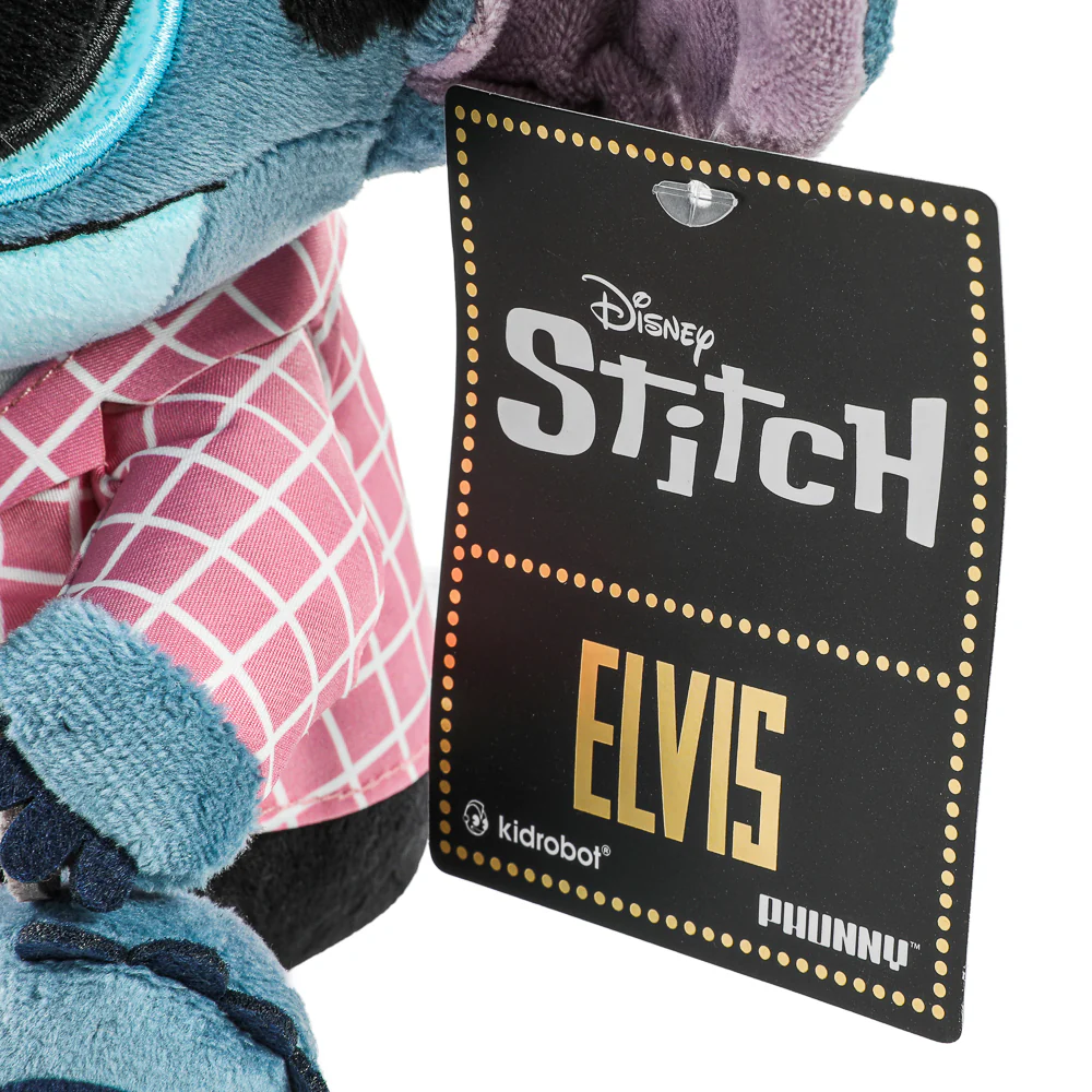 Disney Stitch - Pink-Checkered Elvis Phunny Plush - Image 7