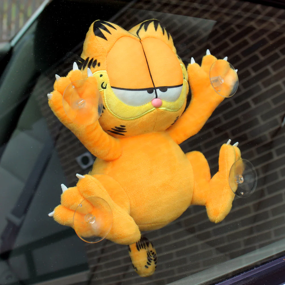 Garfield 8" Plush Suction Cup Window Clinger by Kidrobot - Relaxed Edition - SOLD OUT - Image 2
