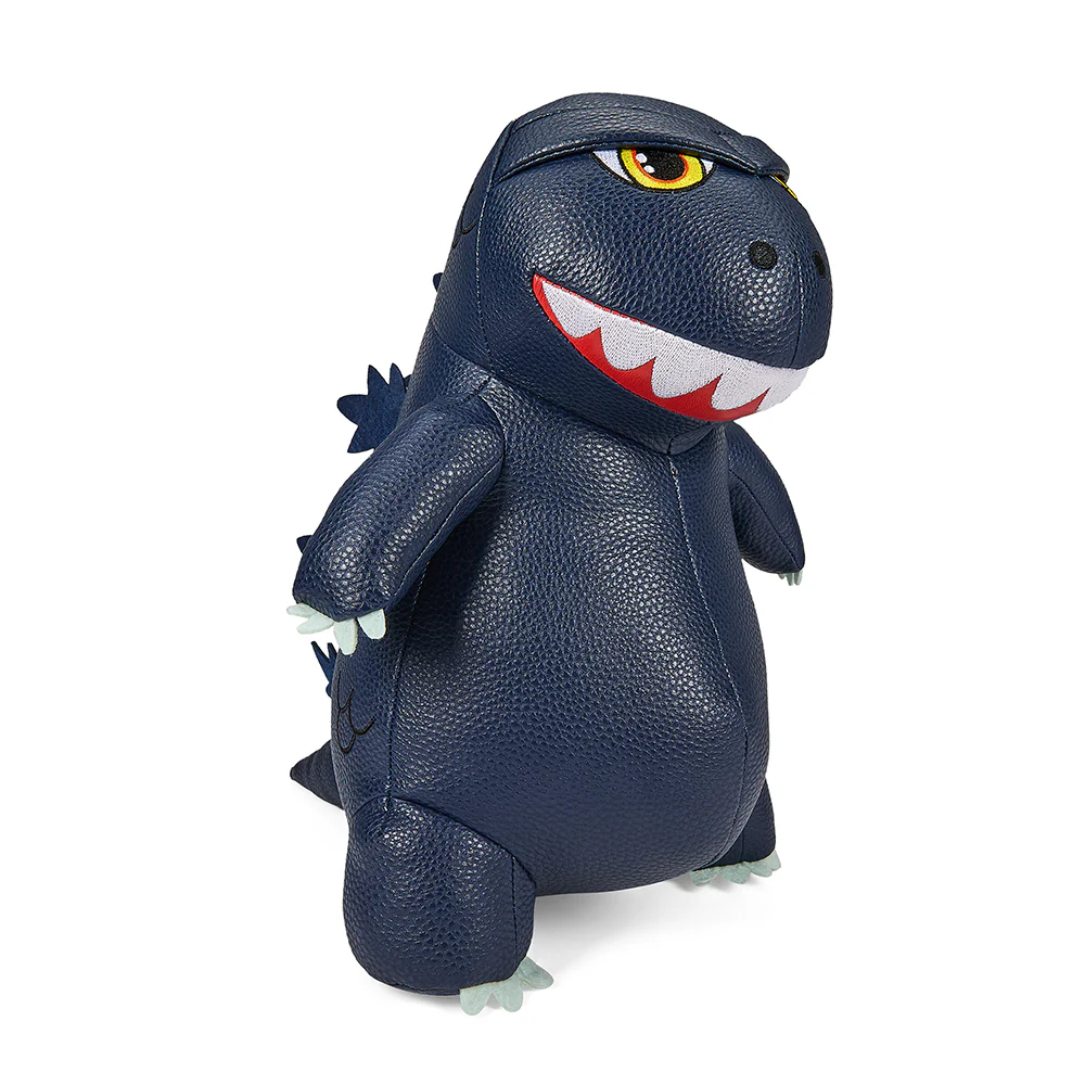 Godzilla 13" Premium Vegan Leather Plush - Blue Metallic Edition - Image 6