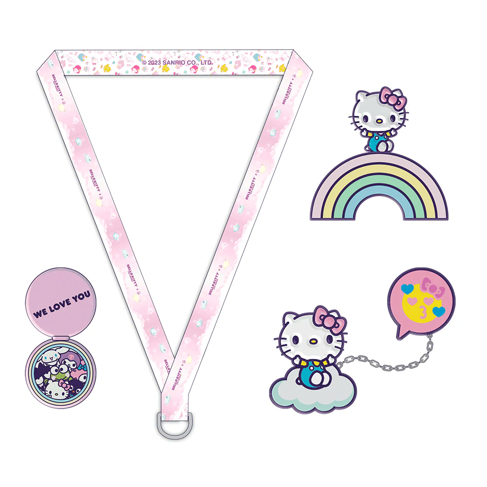 NYCC 2023: Hello Kitty® and Friends Kawaii Tokyo 1.5" Premium Pins and Lanyard Set (Limited Edition of 700) - Image 7