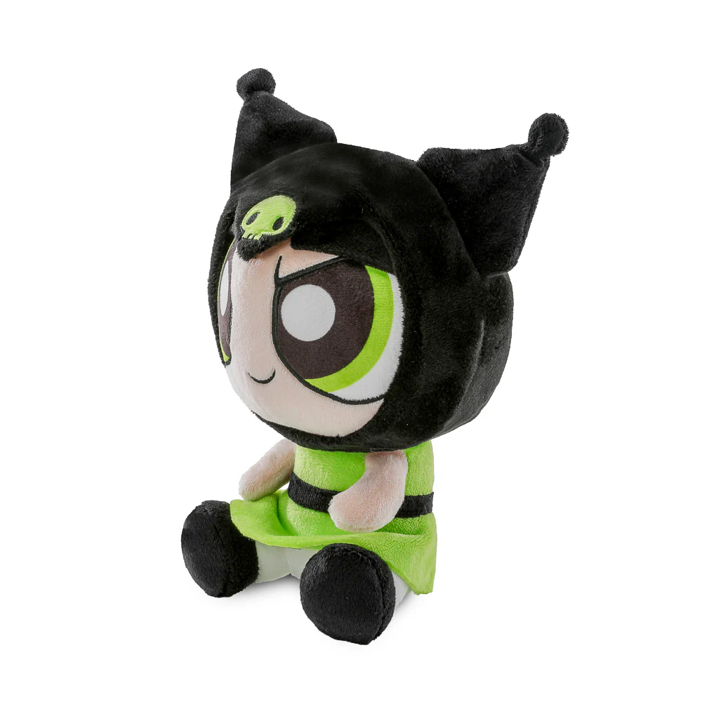 Hello Kitty® and Friends x The Powerpuff Girls - Blossom as Hello Kitty®, Bubbles as Cinnamoroll™, and Buttercup as Kuromi™ Phunny Plush Bundle 3-Pack (PRE-ORDER) - Image 14