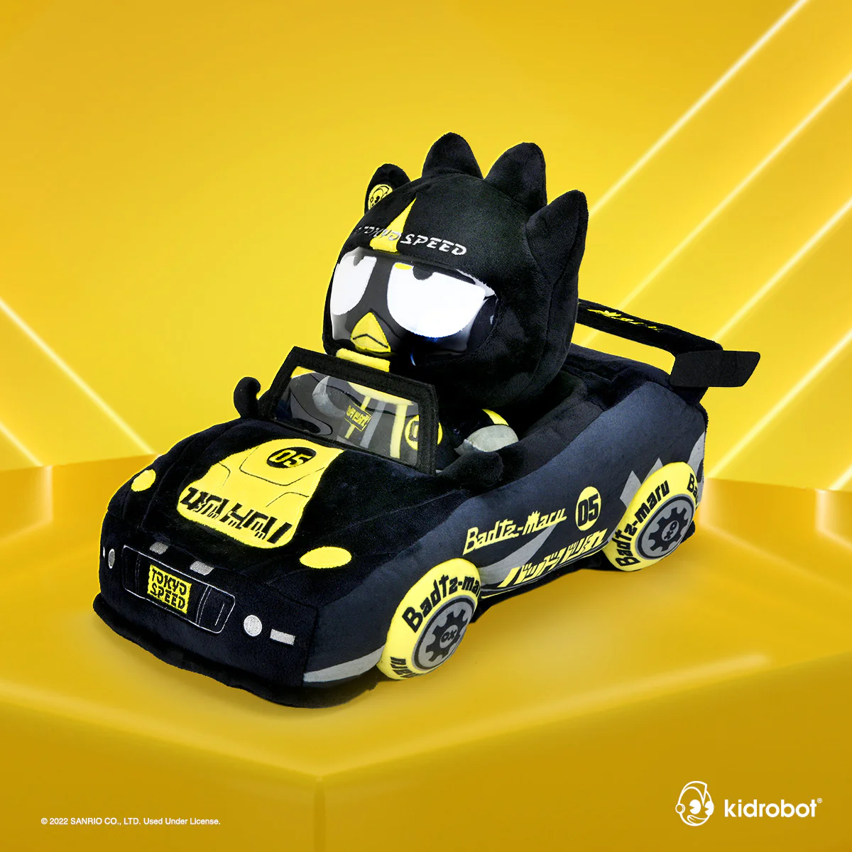 Hello Kitty® and Friends Tokyo Speed Racer 13" Plush 4-Pack Bundle - Badtz-maru®, Hello Kitty, Kuromi & My Melody® (PRE-ORDER) - Image 3