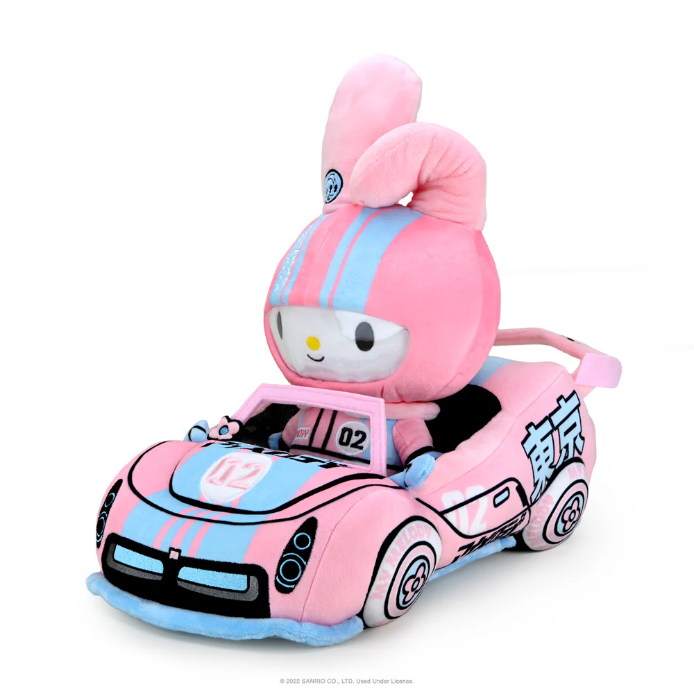 Hello Kitty® and Friends Tokyo Speed Racer 13" Plush 4-Pack Bundle - Badtz-maru®, Hello Kitty, Kuromi & My Melody® (PRE-ORDER) - Image 5