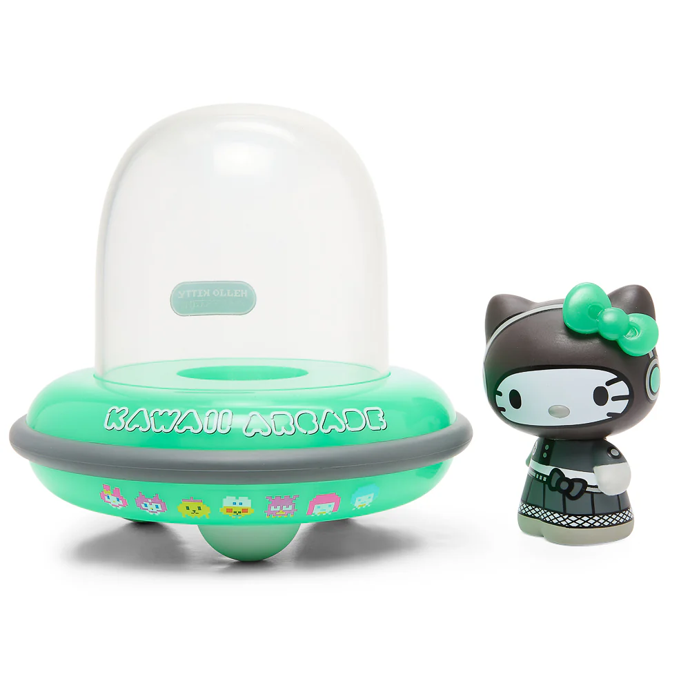 Hello Kitty® UFO Arcade Gamer 5" Vinyl Figure - Glow-in-the-Dark Edition (Limited Edition of 600) - Kidrobot.com Exclusive - Image 9