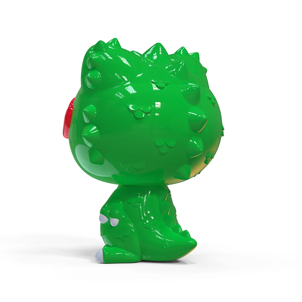 Hello Kitty® Green Kaiju Monster 36" Art Giant Fiberglass Figure - Limited Edition - SOLD OUT - Image 5