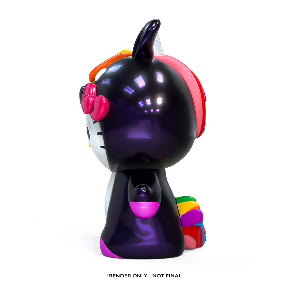 Hello Kitty® Midnight Rainbow Unicorn 36" Art Giant (PRE-ORDER) - Image 4