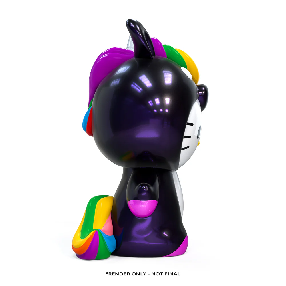 Hello Kitty® Midnight Rainbow Unicorn 36" Art Giant (PRE-ORDER) - Image 8