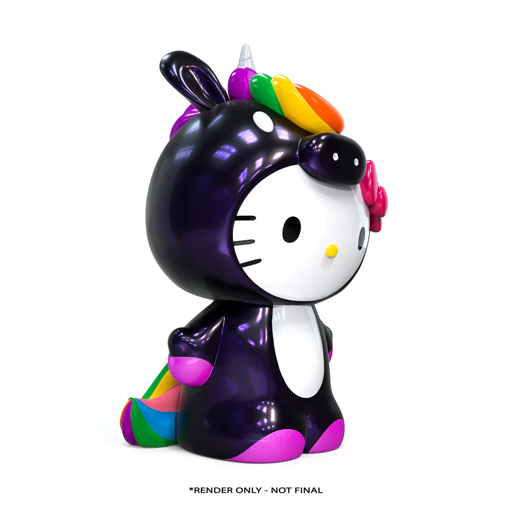 Hello Kitty® Midnight Rainbow Unicorn 36" Art Giant (PRE-ORDER) - Image 9