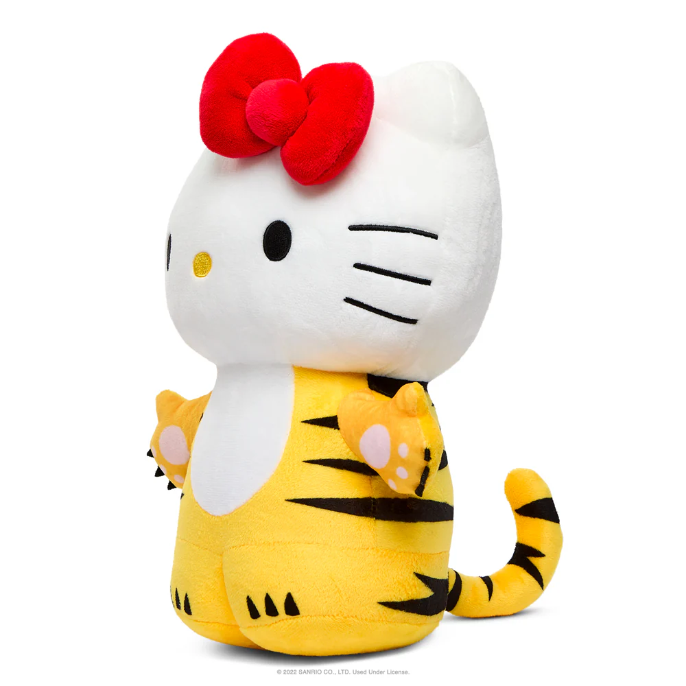 Hello Kitty® Chinese Zodiac Year of the Tiger 13" Plush - Black & Cream Edition - Image 10