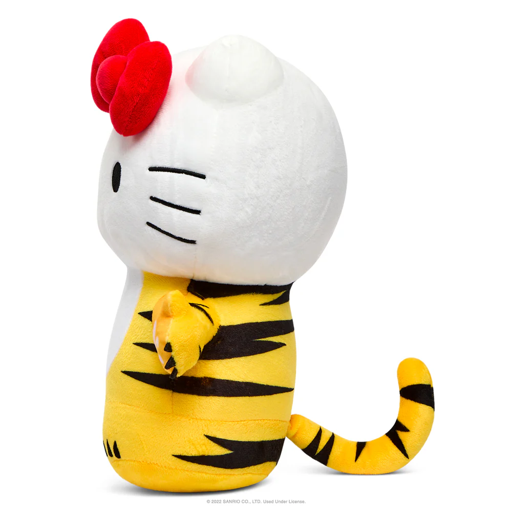Hello Kitty® Chinese Zodiac Year of the Tiger 13" Plush - Black & Cream Edition - Image 11