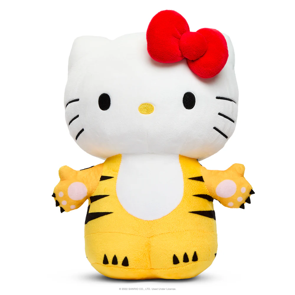 Hello Kitty® Chinese Zodiac Year of the Tiger 13" Plush - Black & Cream Edition - Image 2