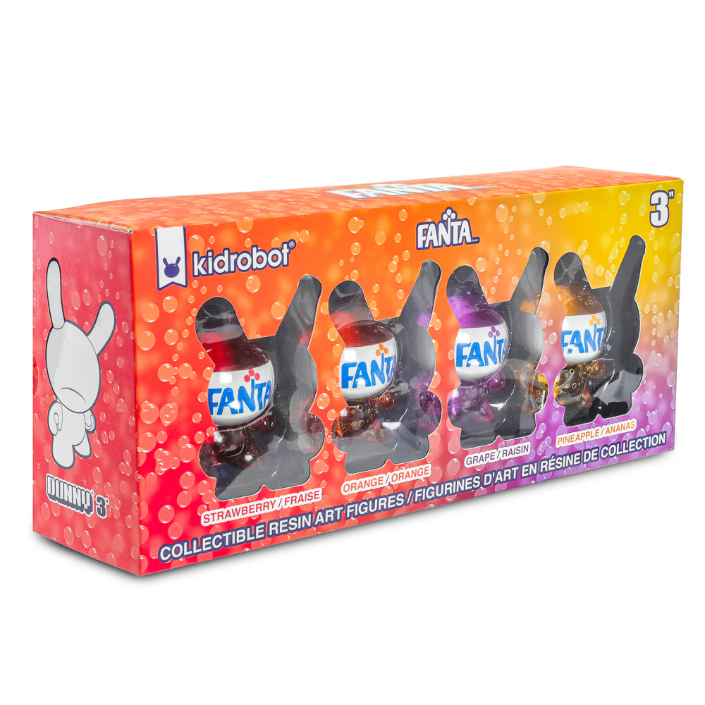 Kidrobot & Fanta® 3" Resin Dunny Art Figure 4-Pack - Image 17