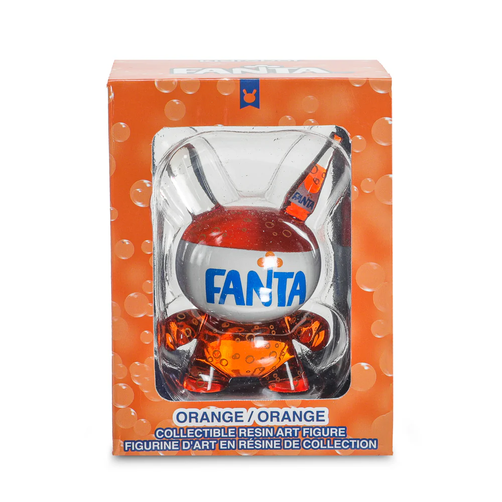 Kidrobot & Fanta® 3" Fanta Orange Resin Dunny Art Figure - Image 3
