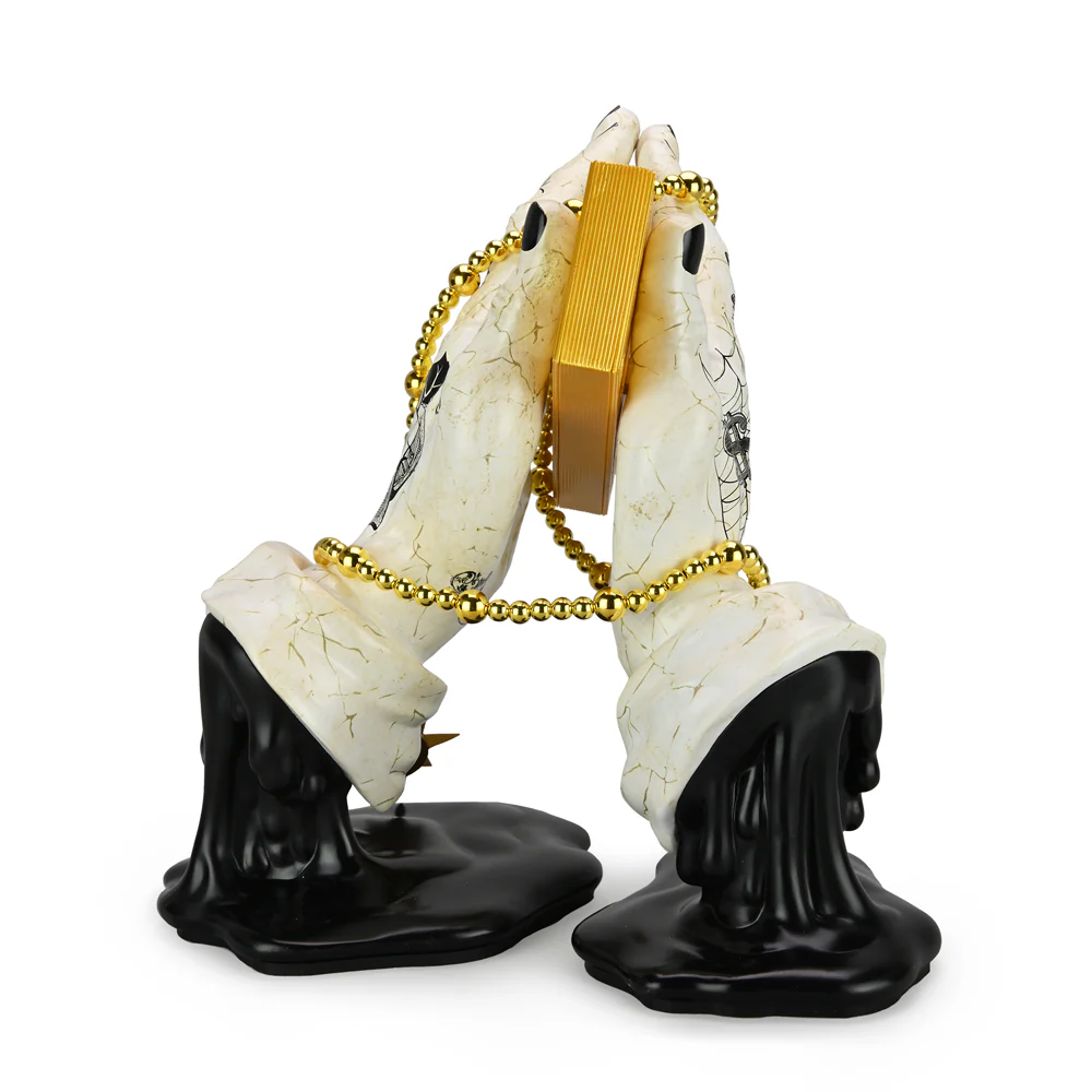 Let Us Prey 10" Vinyl Art Figure by Frank Kozik - Exclusive Tatted Marble Edition - SOLD OUT - Image 4