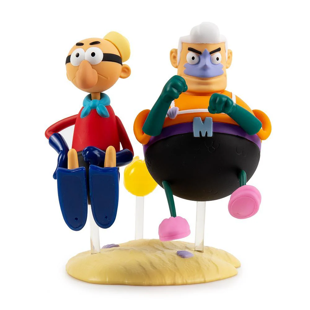 SpongeBob SquarePants Mermaid Man and Barnacle Boy Art Figure by Kidrobot - SOLD OUT - Image 4