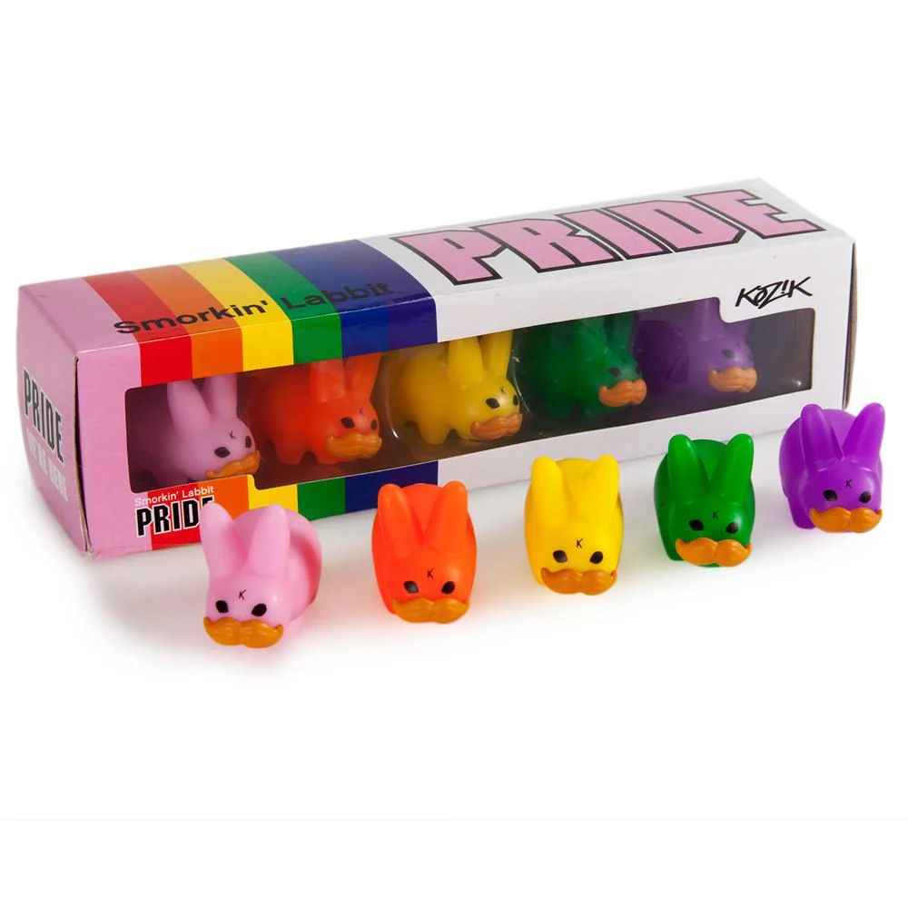 PRIDE 'Stache Labbit Art Toy 5-Pack - Image 8