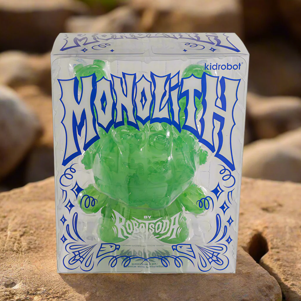 MONOLITH Dunny 8" Vinyl Art Figure by ROBOT SODA - Jade Edition (Limited Edition of 300) - Image 3