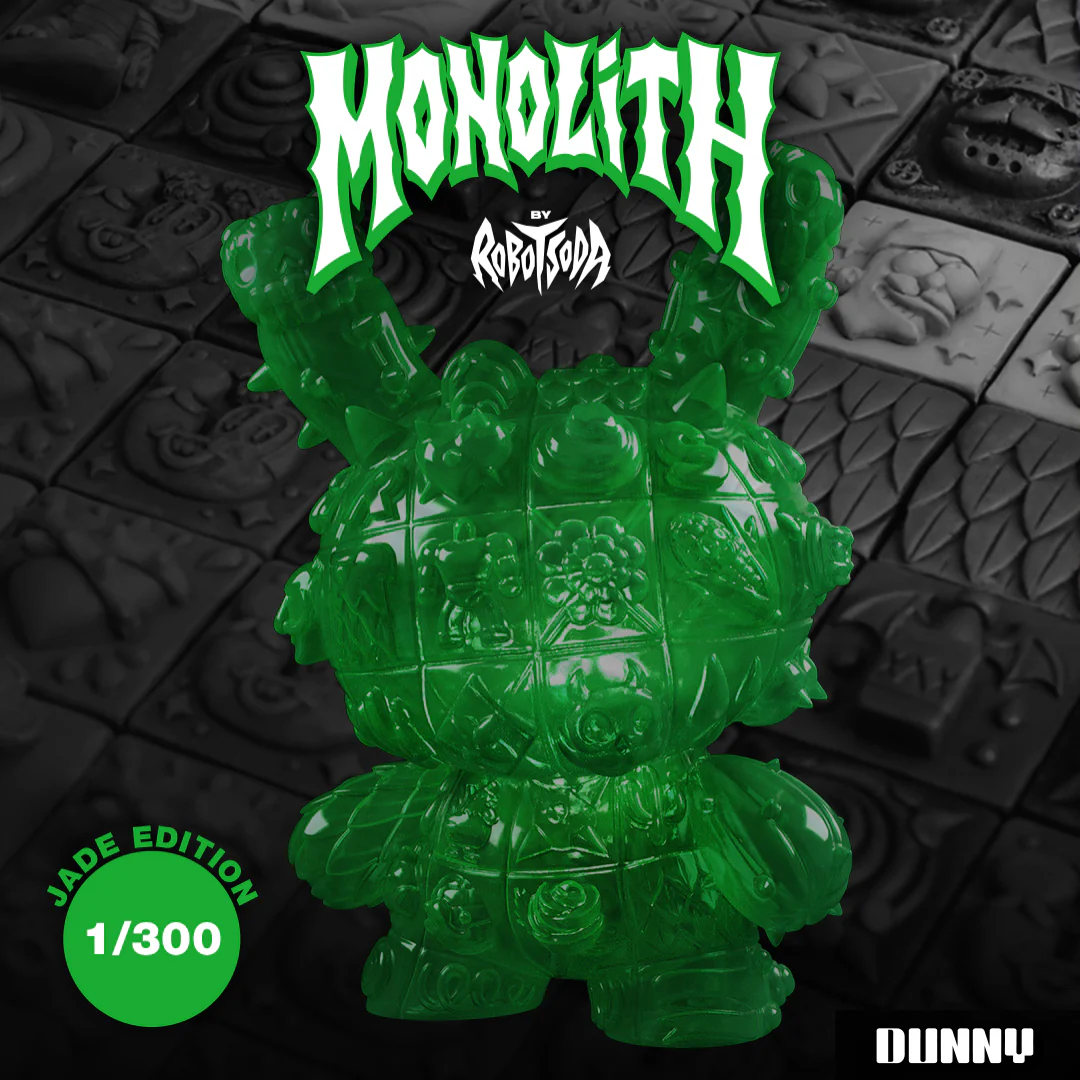 MONOLITH Dunny 8" Vinyl Art Figure by ROBOT SODA - Jade Edition (Limited Edition of 300) - Image 24