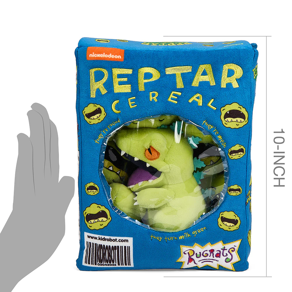 Rugrats 10" Plush Interactive Reptar Cereal Box - Image 20