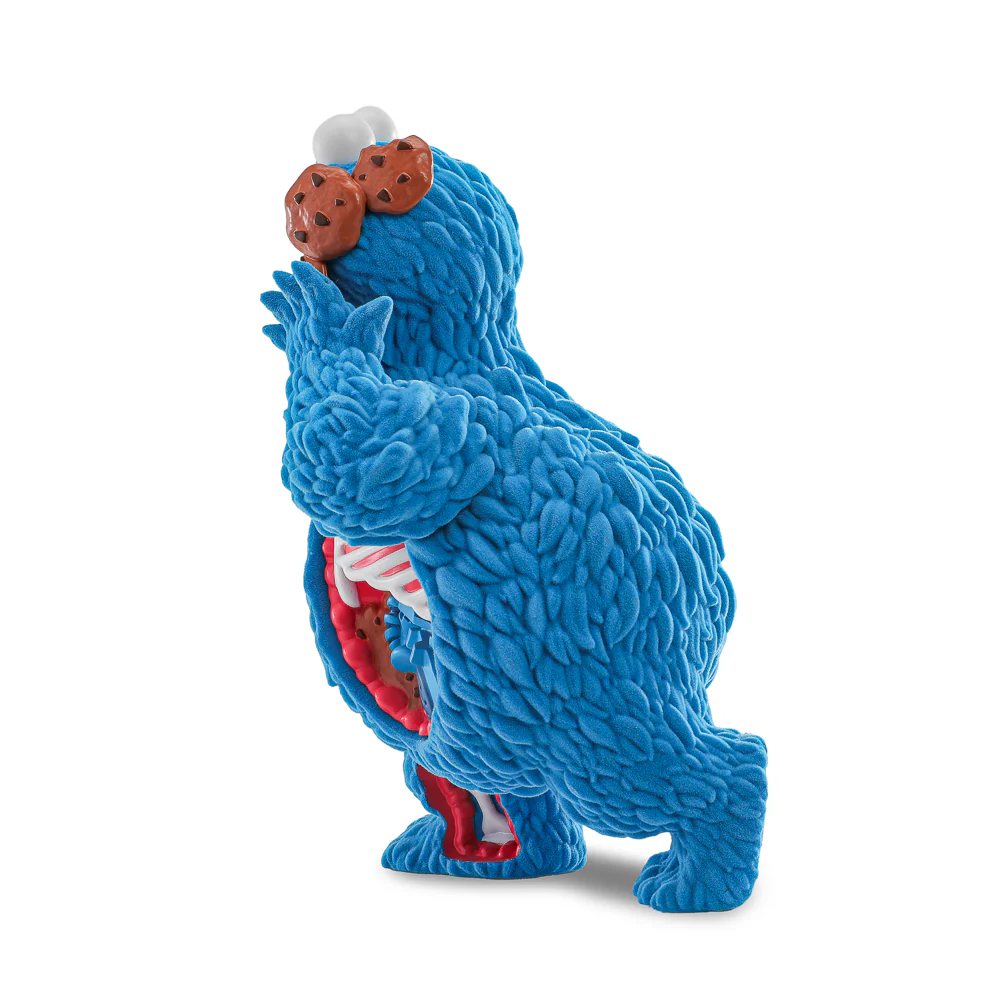 Sesame Street - Kaiju Anatomy Cookie Monster 8" Flocked Vinyl Art Figure - SOLD OUT - Image 8