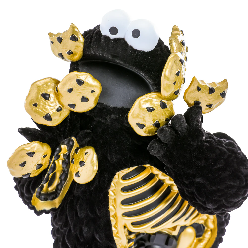 Sesame Street - Kaiju Anatomy Cookie Monster 8" Vinyl Art Figure - Midnight Edition - Kidrobot.com Exclusive (Limited Edition of 300) - Image 3