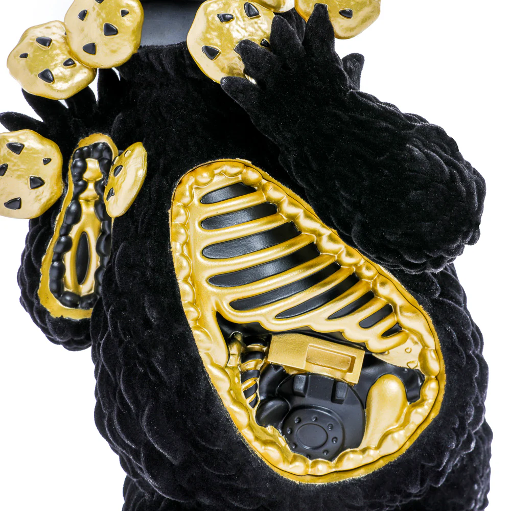 Sesame Street - Kaiju Anatomy Cookie Monster 8" Vinyl Art Figure - Midnight Edition - Kidrobot.com Exclusive (Limited Edition of 300) - Image 4