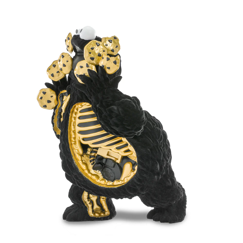 Sesame Street - Kaiju Anatomy Cookie Monster 8" Vinyl Art Figure - Midnight Edition - Kidrobot.com Exclusive (Limited Edition of 300) - Image 5