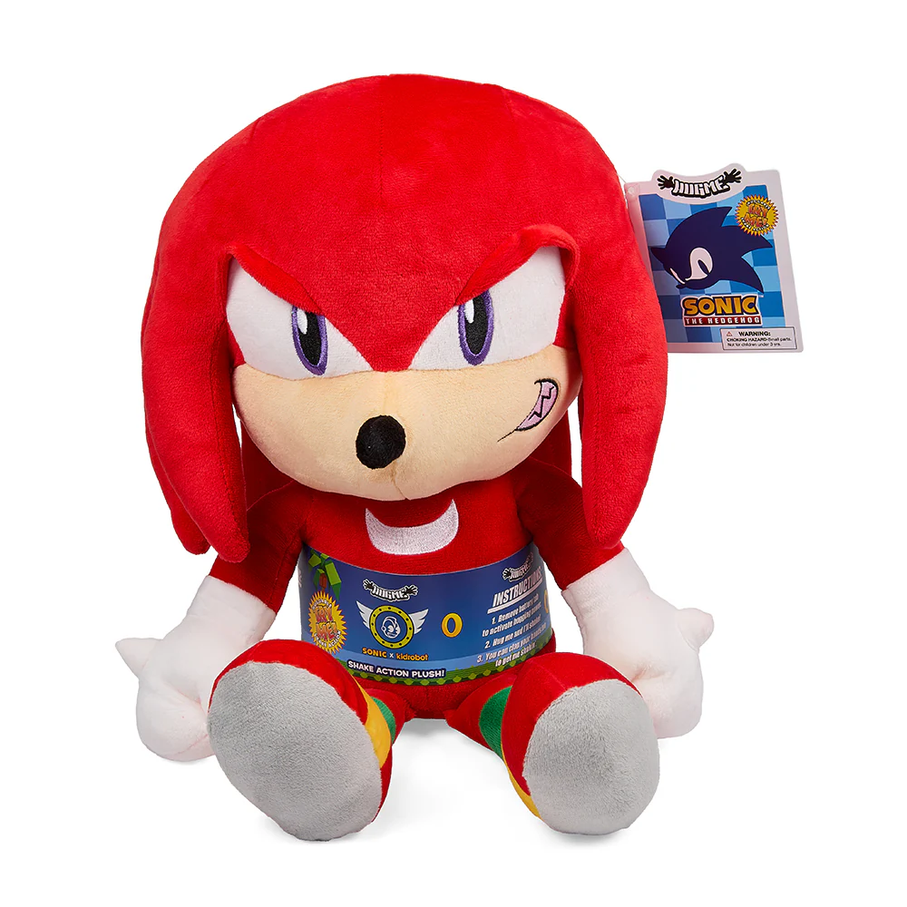 Sonic the Hedgehog Knuckles HugMe Shake Action 16" Plush - Image 12