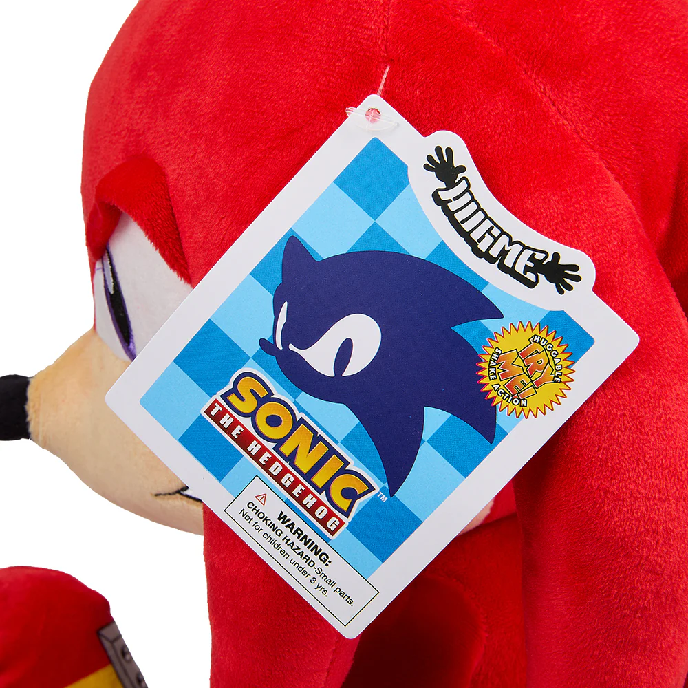 Sonic the Hedgehog Knuckles HugMe Shake Action 16" Plush - Image 9